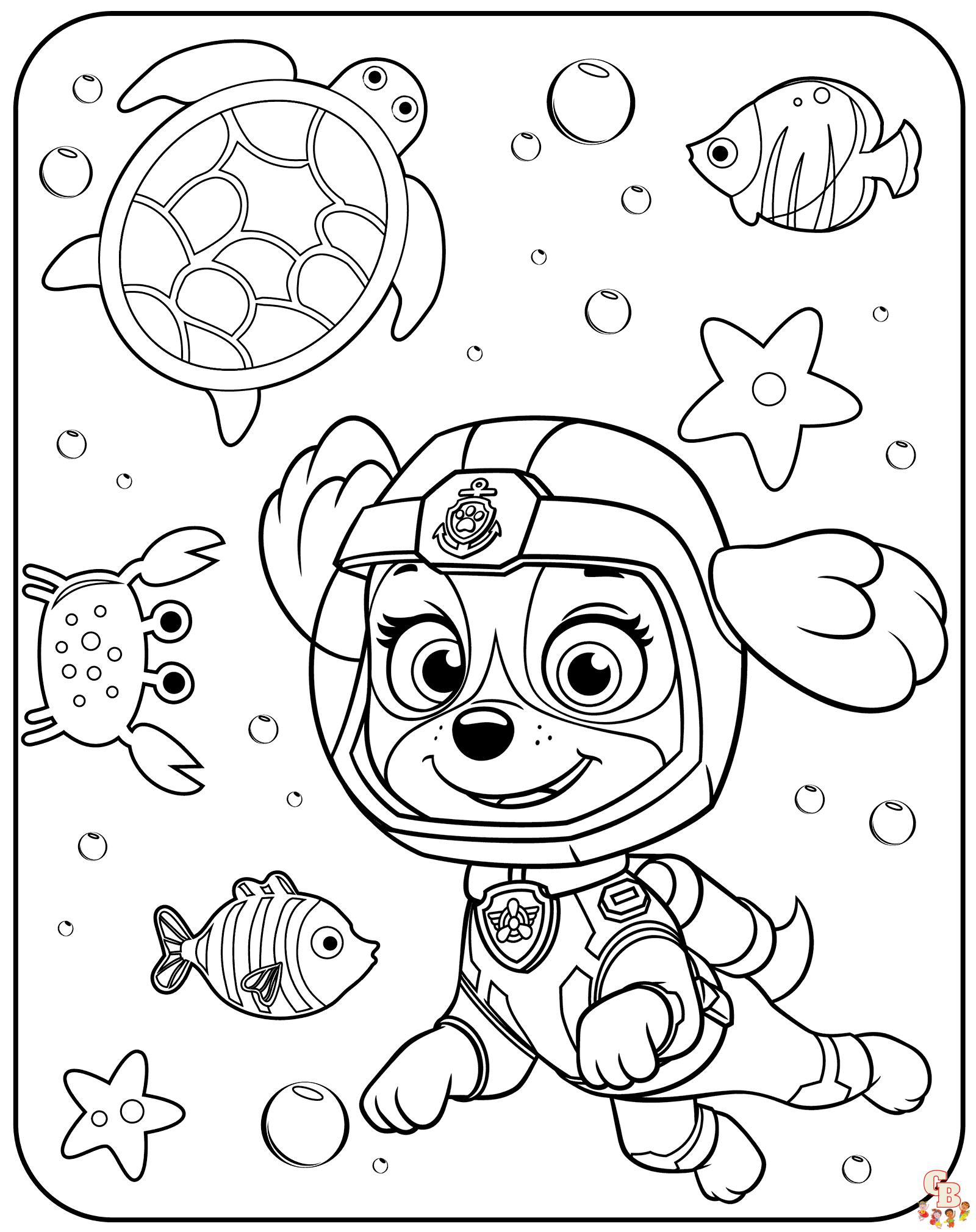 Ausmalbilder Paw Patrol: Kostenlose Malvorlagen für Kinder - AusmalbilderGB